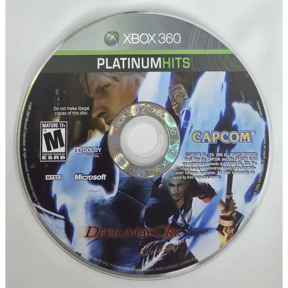 Devil May Cry 4 Platinum Hits (Xbox‎ 360) - NFR Complete CIB W/ Manual - TESTED